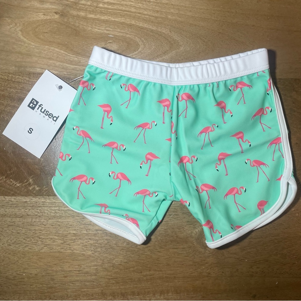 fused hawaii 🦩 Keiki swim Trunks